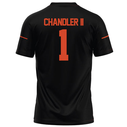 Campbell - NCAA Football : Michael Chandler II - Black Football Jersey