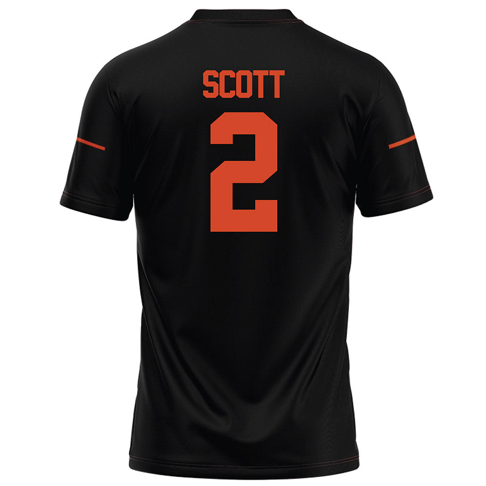 Campbell - NCAA Football : Kj Scott - Black Football Jersey-1