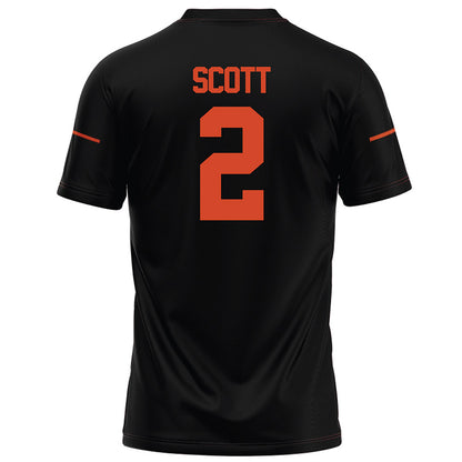 Campbell - NCAA Football : Kj Scott - Black Football Jersey-1
