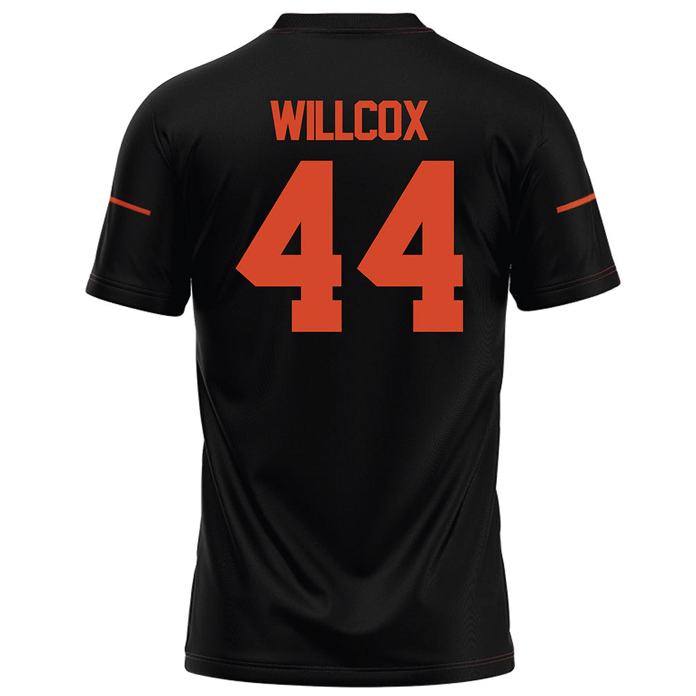 Campbell - NCAA Football : Ryder Willcox - Black Football Jersey-1