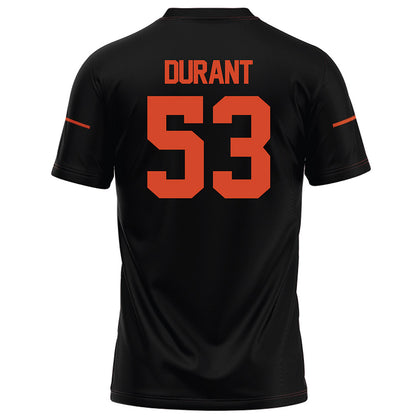 Campbell - NCAA Football : Kameron Durant - Black Football Jersey-1