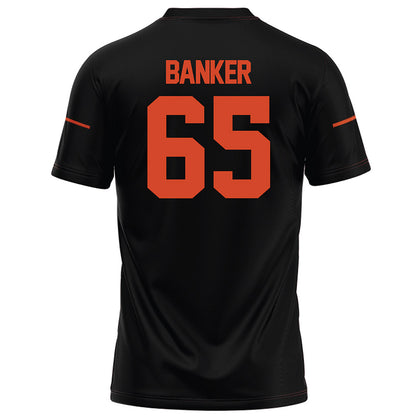 Campbell - NCAA Football : Carver Banker - Black Football Jersey-1