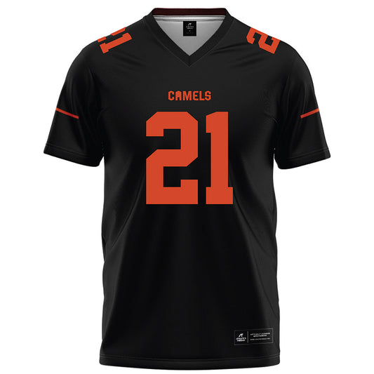 Campbell - NCAA Football : Vincent Wilkins Jr - Black Football Jersey