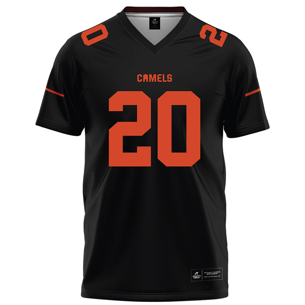 Campbell - NCAA Football : AJ Benton - Black Football Jersey-0