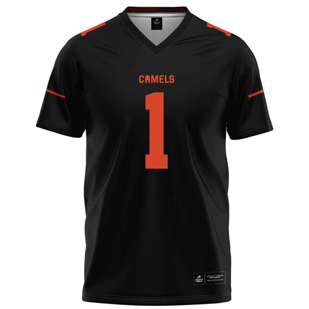 Campbell - NCAA Football : Mike Chandler - Black Football Jersey-0
