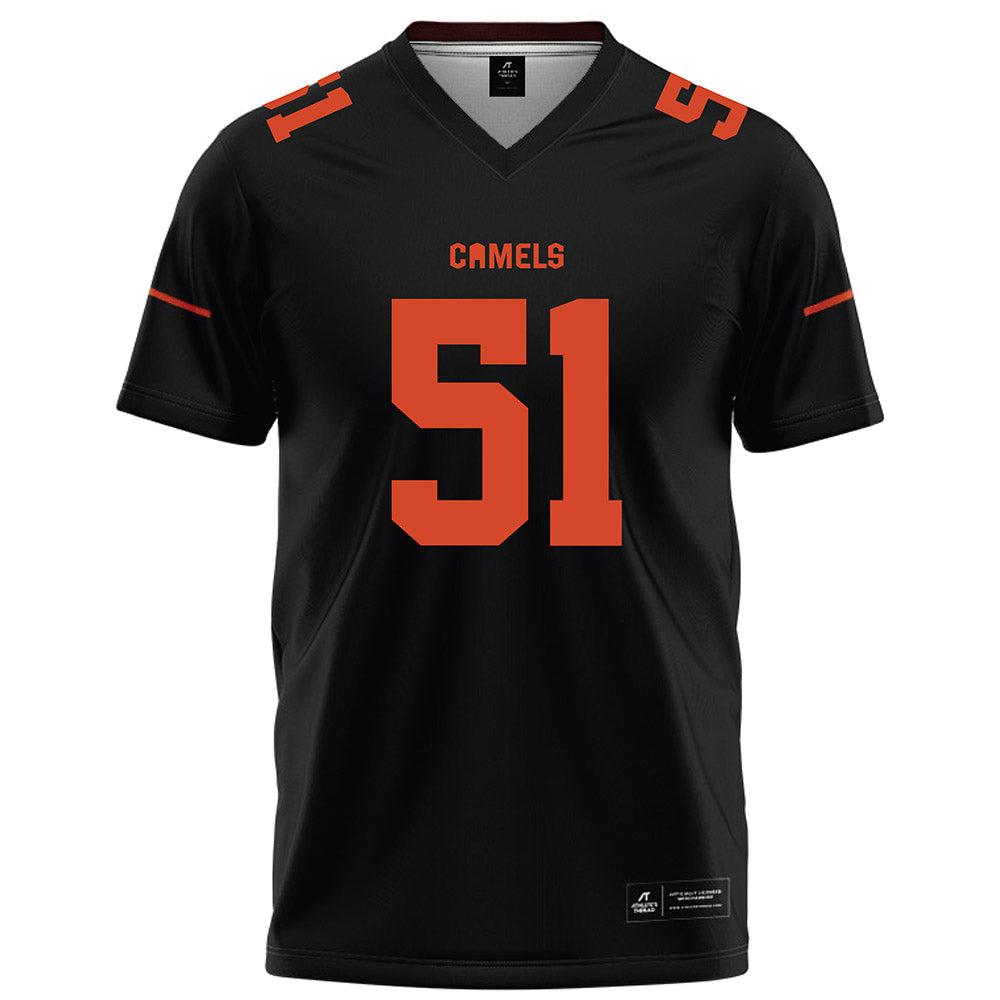 Campbell - NCAA Football : Julian Platt - Black Football Jersey-0