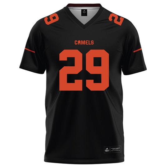 Campbell - NCAA Football : Wiley Hartley - Black Football Jersey