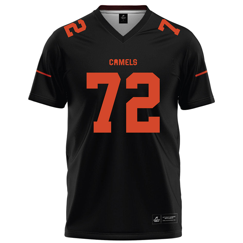 Campbell - NCAA Football : Donovan Thompson - Black Football Jersey-0