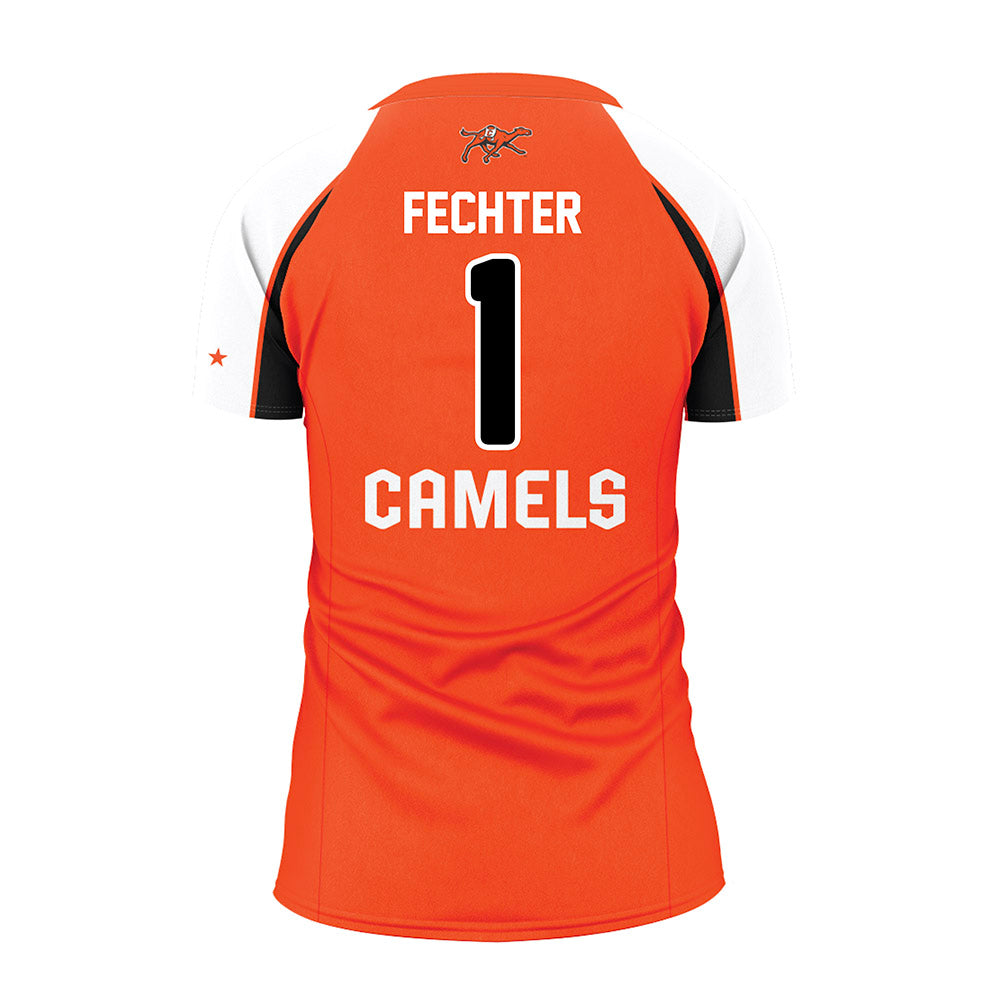 Campbell - NCAA Women's Volleyball : Claranne Fechter - Orange Volleyball Jersey