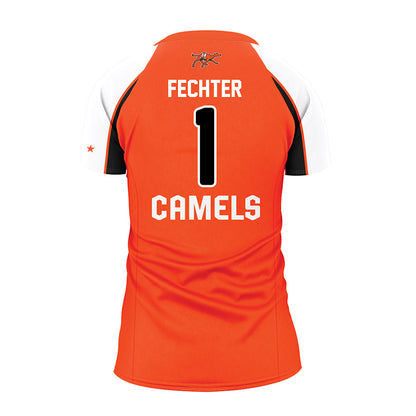 Campbell - NCAA Women's Volleyball : Claranne Fechter - Orange Volleyball Jersey