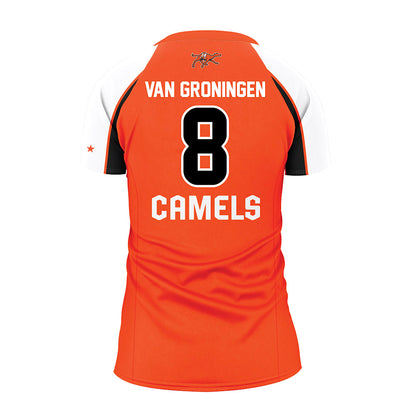 Campbell - NCAA Women's Volleyball : Ava Van Groningen - Orange Volleyball Jersey