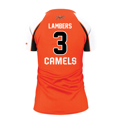 Campbell - NCAA Women's Volleyball : Maddie Lambers - Orange Volleyball Jersey-1