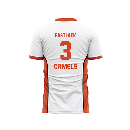 Campbell - NCAA Men's Soccer : Brogan Eastlack - White Soccer Jersey-1
