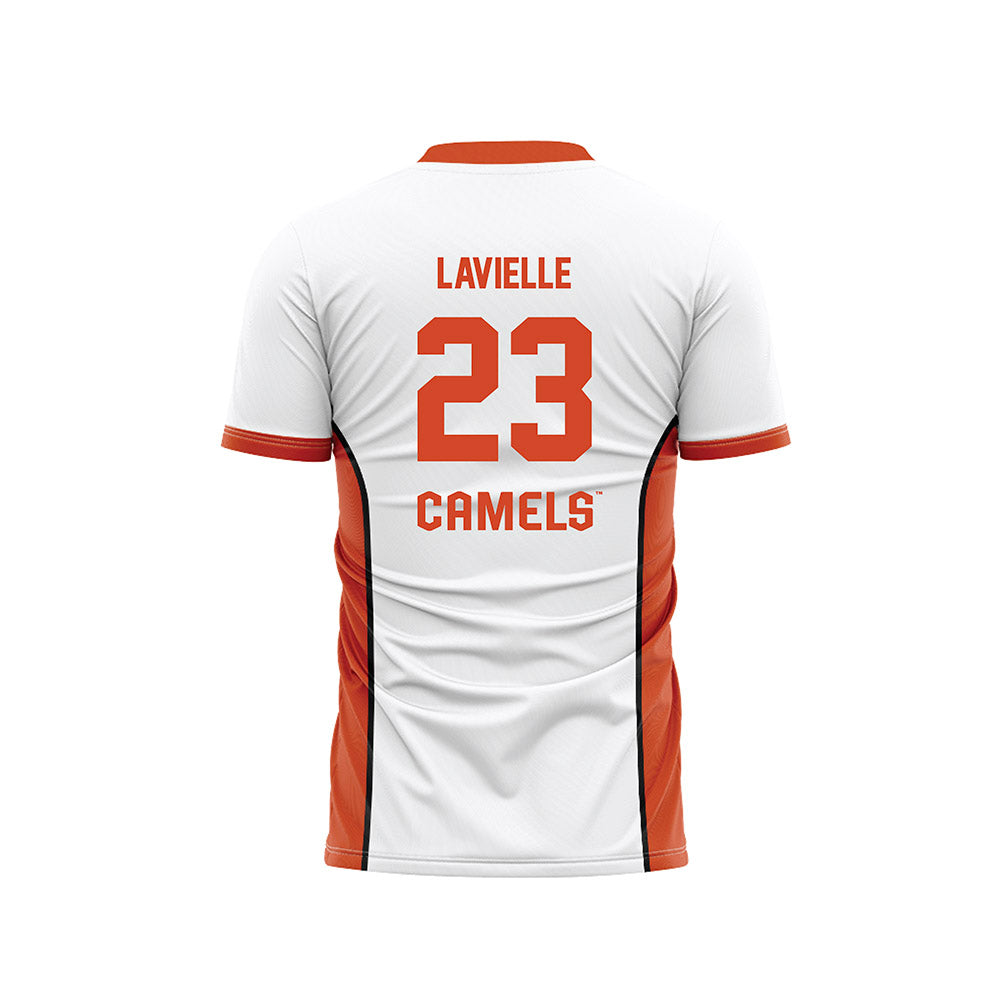 Campbell - NCAA Men's Soccer : Luc Lavielle - White Soccer Jersey