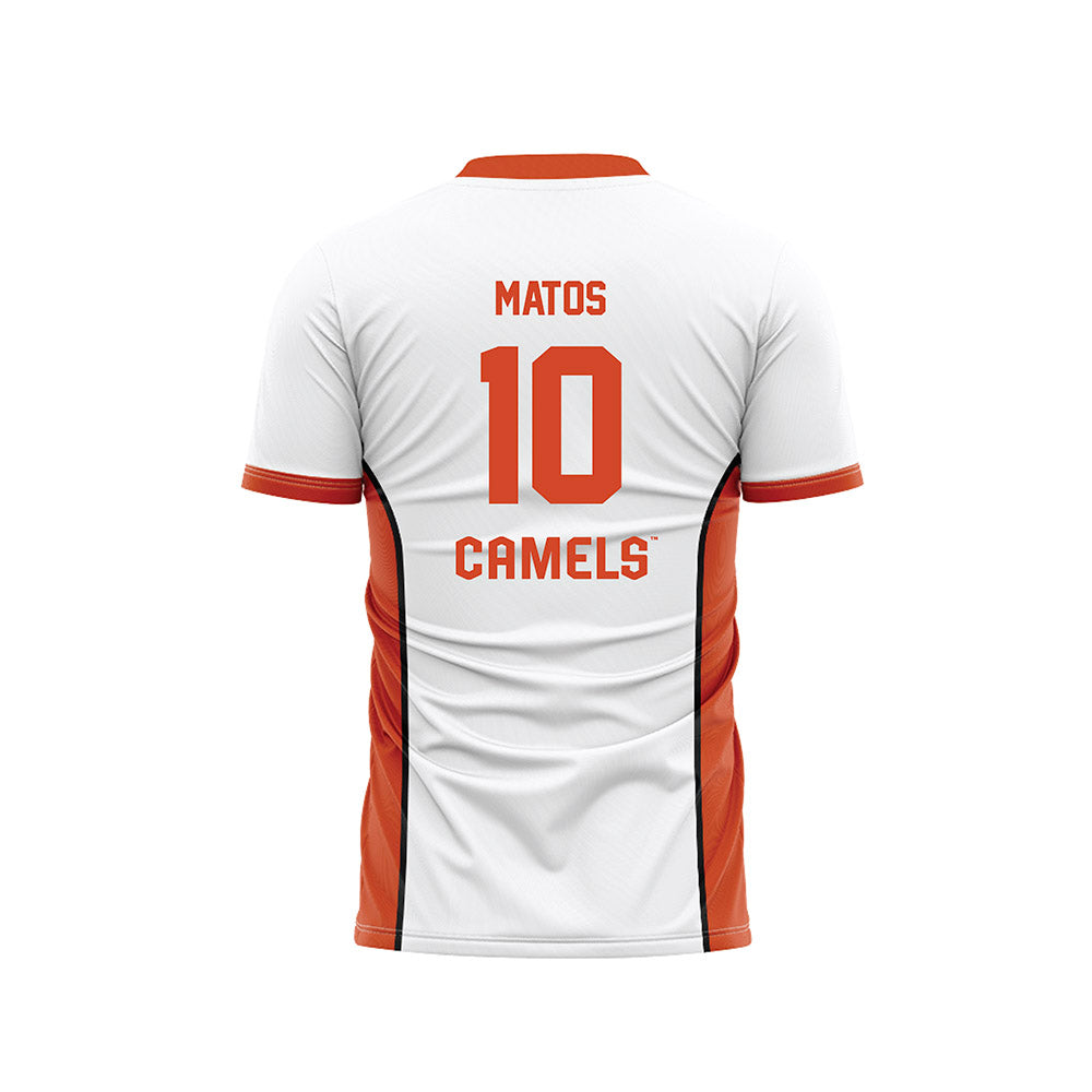 Campbell - NCAA Men's Soccer : Filipe Matos - White Soccer Jersey-1