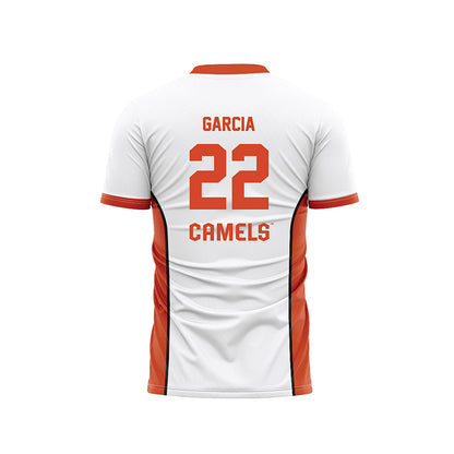 Campbell - NCAA Men's Soccer : Ronaldo Garcia - White Soccer Jersey-1