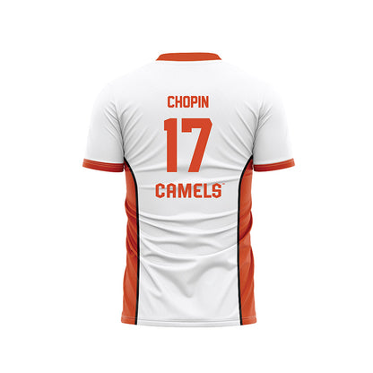 Campbell - NCAA Men's Soccer : Jorhan Chopin - White Soccer Jersey