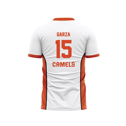 Campbell - NCAA Men's Soccer : Emilio Garza - White Soccer Jersey