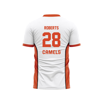 Campbell - NCAA Men's Soccer : Ethan Roberts - White Soccer Jersey