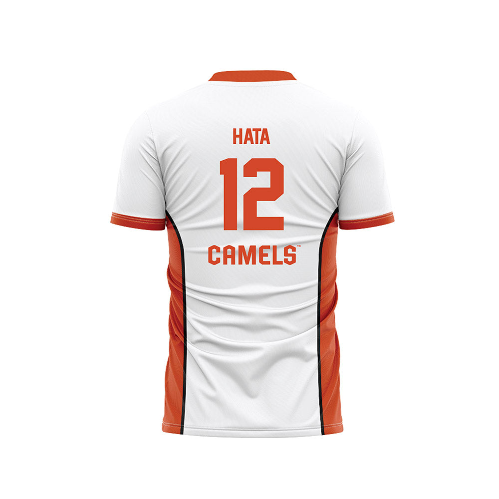 Campbell - NCAA Men's Soccer : Kyoji Hata - White Soccer Jersey