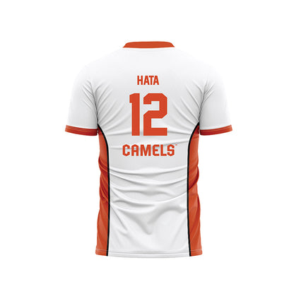 Campbell - NCAA Men's Soccer : Kyoji Hata - White Soccer Jersey