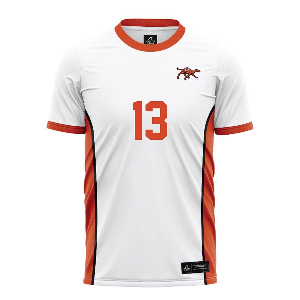 Campbell - NCAA Men's Soccer : Kananelo Dube - White Soccer Jersey-0