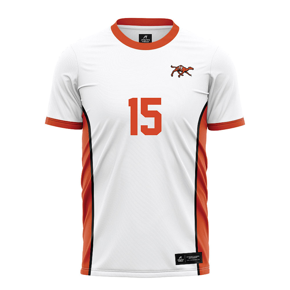 Campbell - NCAA Men's Soccer : Emilio Garza - White Soccer Jersey