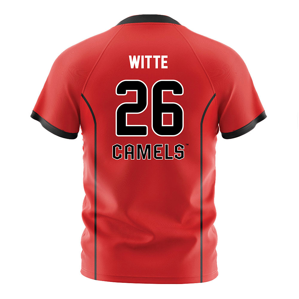 Campbell - NCAA Women's Soccer : Samantha Witte - Orange Soccer Jersey-1