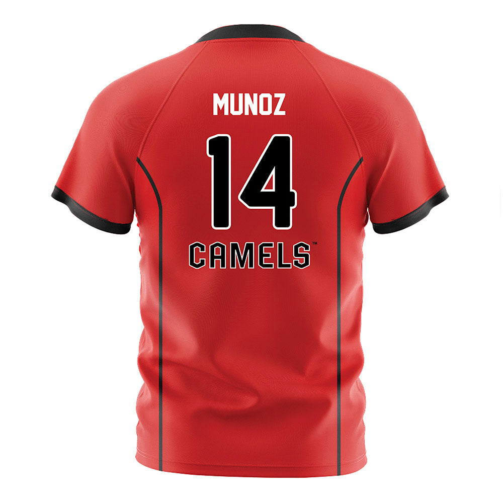 Campbell - NCAA Women's Soccer : Christina Munoz - Orange Soccer Jersey-1