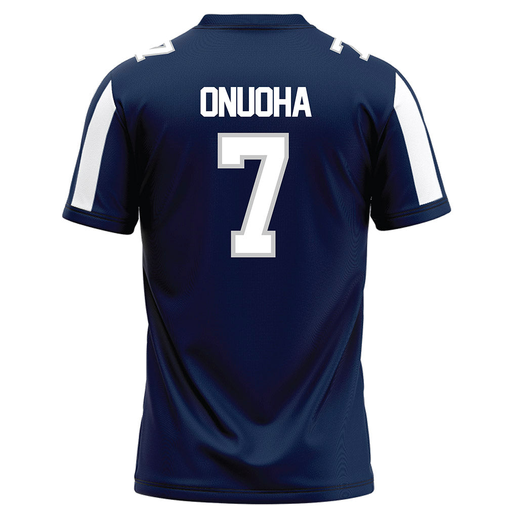 BU - NCAA Football : Onye Onuoha - Blue Football Jersey-1