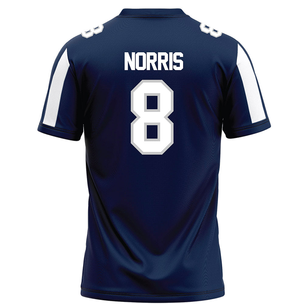 BU - NCAA Football : Jay Norris - Blue Football Jersey-1