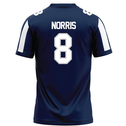 BU - NCAA Football : Jay Norris - Blue Football Jersey-1
