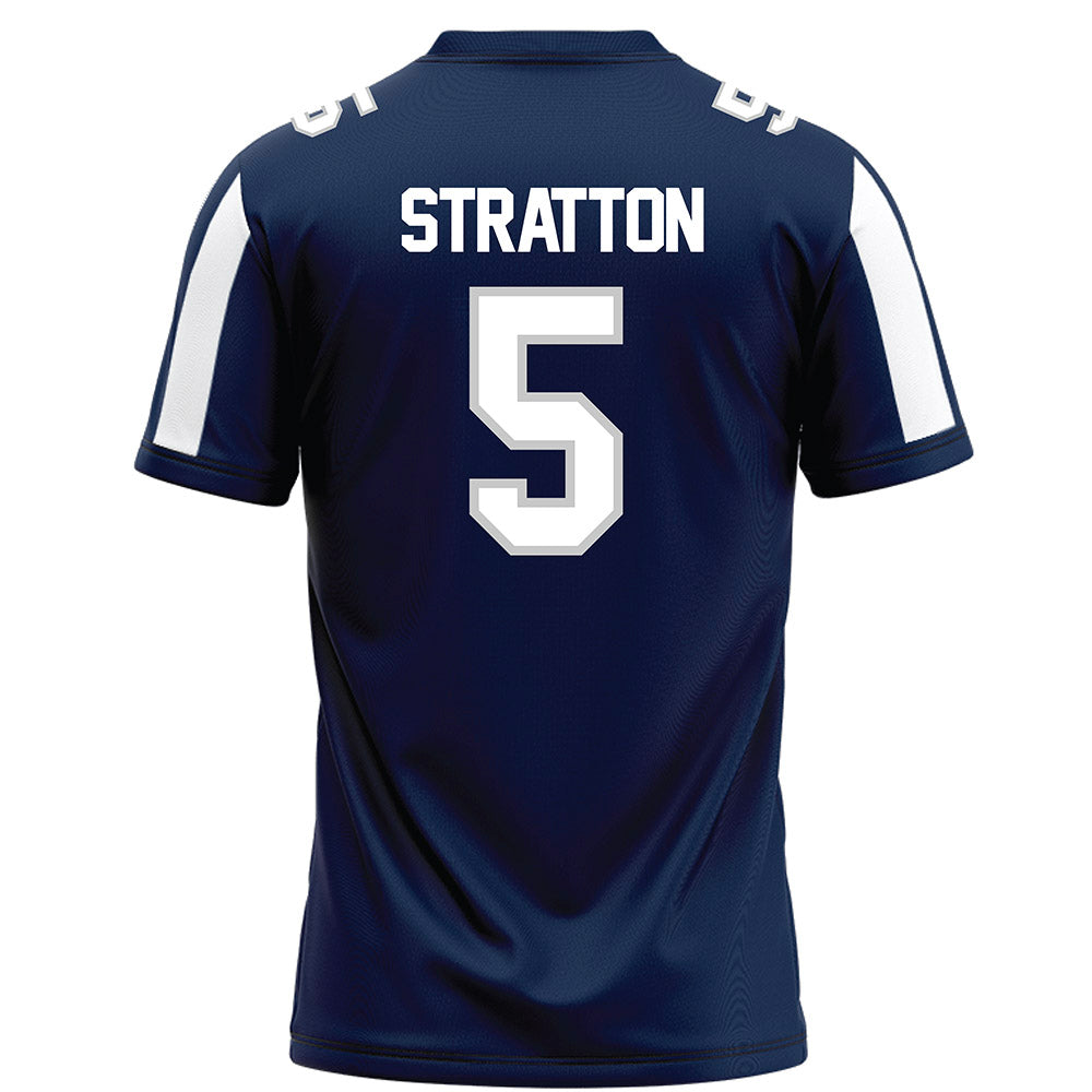 Butler - NCAA Football : Jackson Stratton - Blue Football Jersey-1