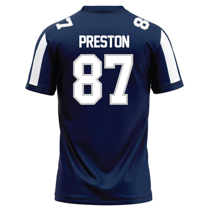 BU - NCAA Football : Brady Preston - Blue Football Jersey