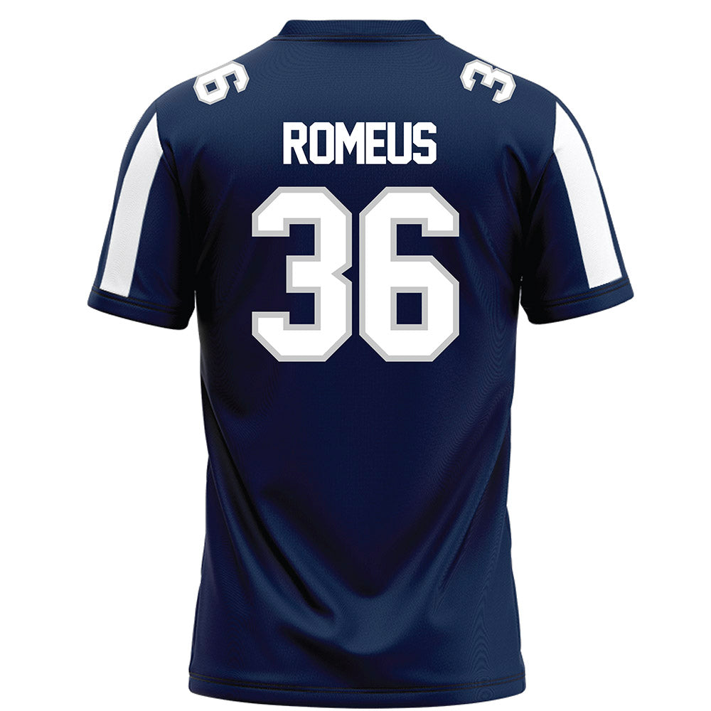 BU - NCAA Football : Elijah Romeus - Blue Football Jersey