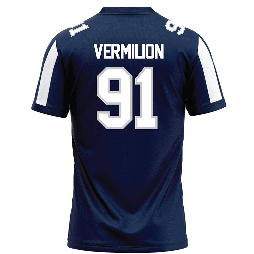 BU - NCAA Football : Christian Vermilion - Blue Football Jersey-1