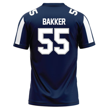 BU - NCAA Football : Wyatt Bakker - Blue Football Jersey-1