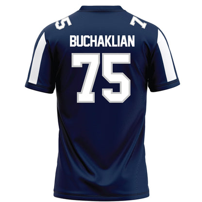 BU - NCAA Football : kevork buchaklian - Blue Football Jersey-1
