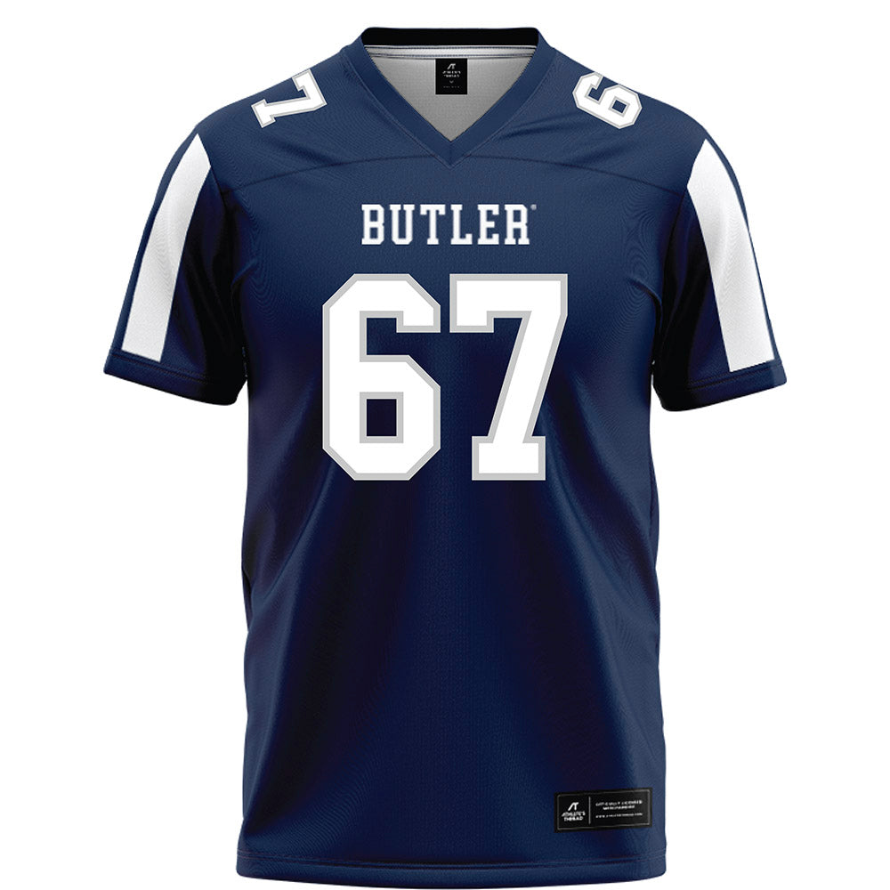 BU - NCAA Football : Charlie Gardner - Blue Football Jersey-0