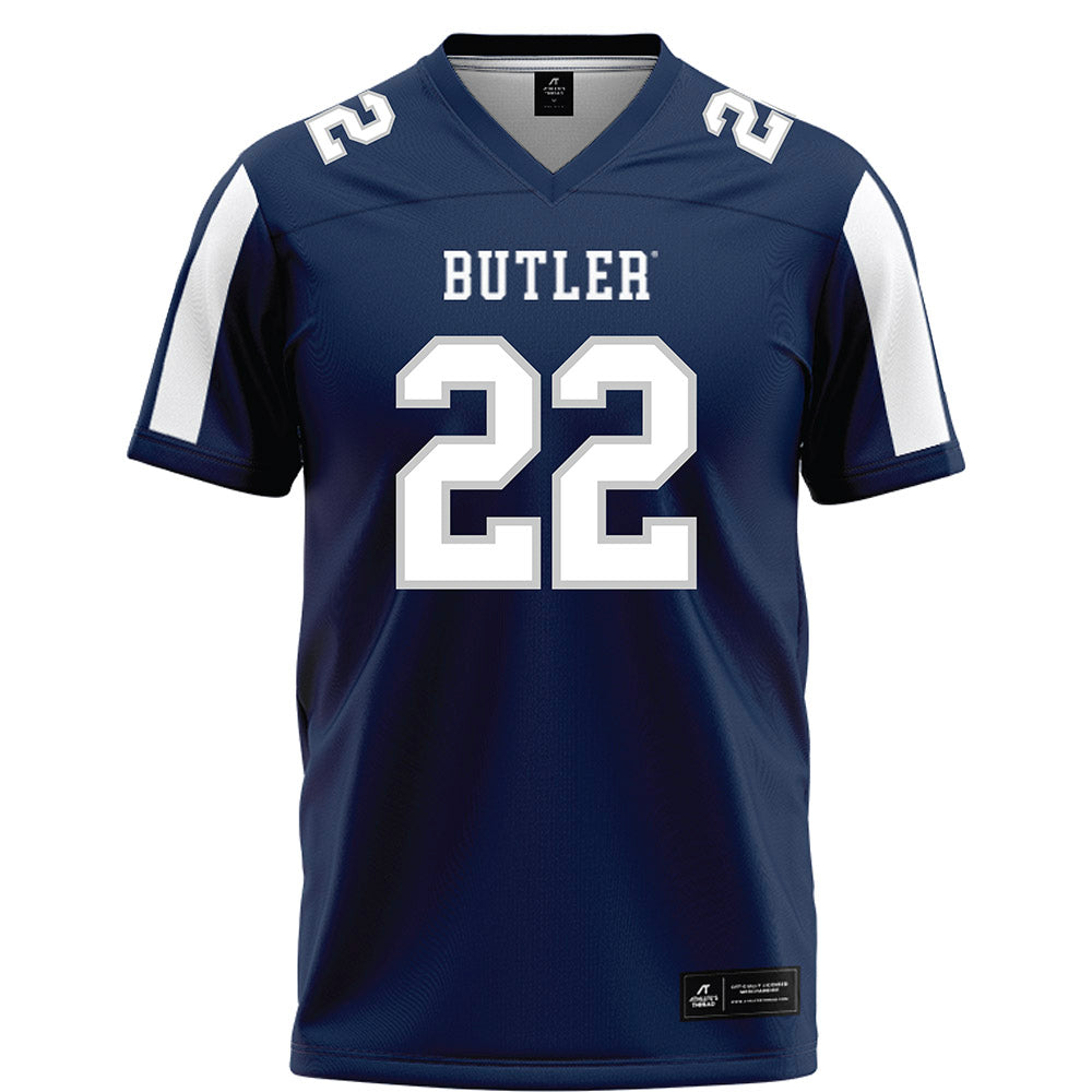 Butler - NCAA Football : Madden Beriault - Blue Football Jersey-0