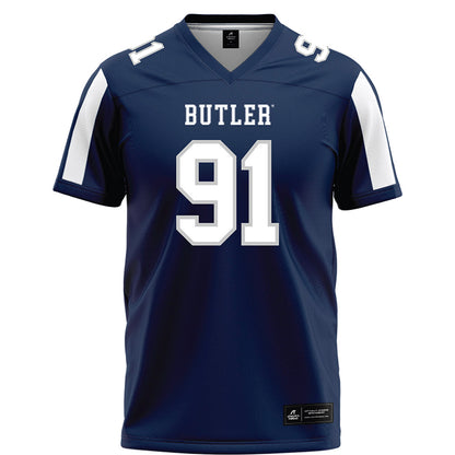 BU - NCAA Football : Christian Vermilion - Blue Football Jersey-0