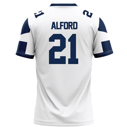 BU - NCAA Football : Braydon Alford - White Football Jersey-1