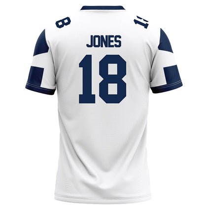 BU - NCAA Football : Luke Jones - White Football Jersey-1