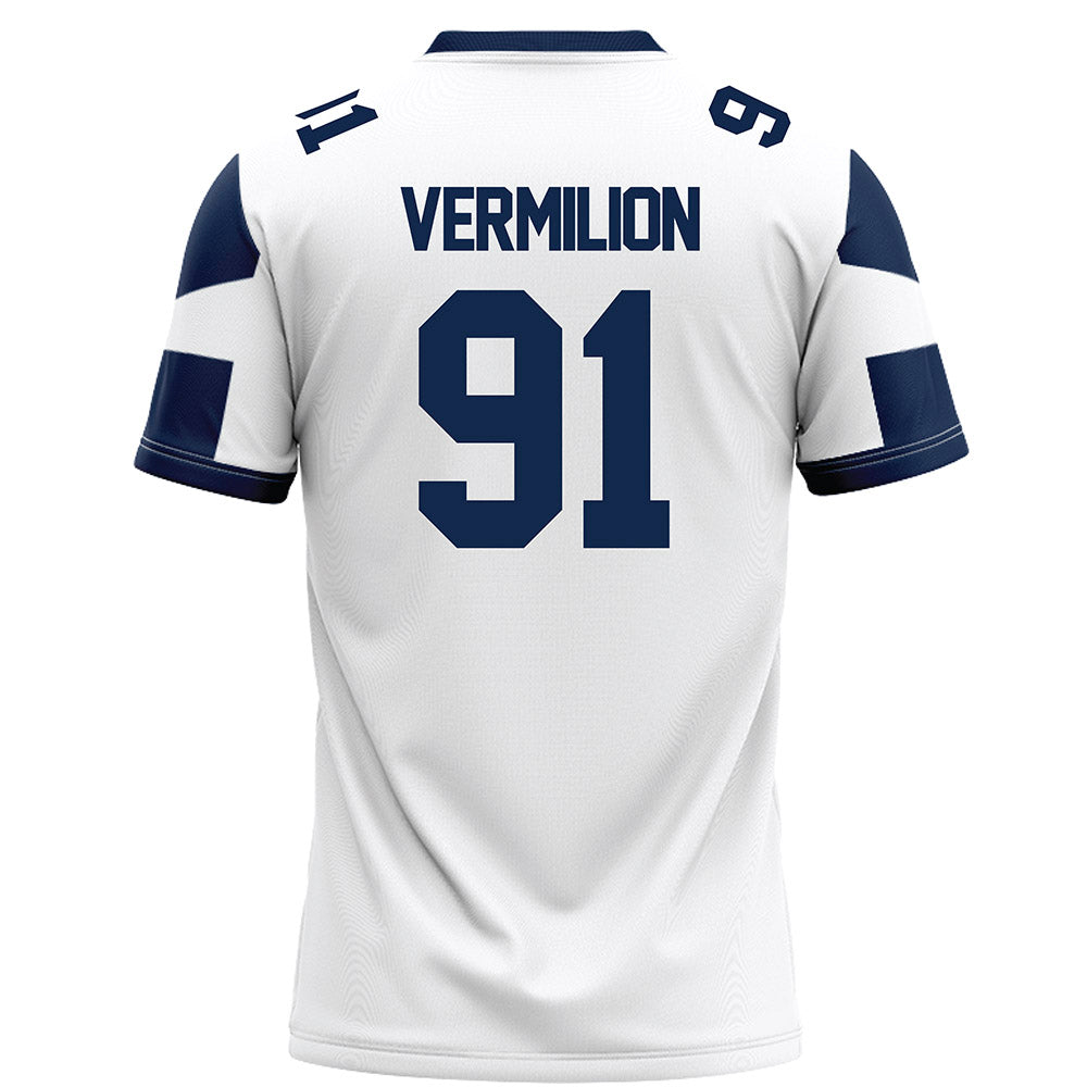 BU - NCAA Football : Christian Vermilion - White Football Jersey-1