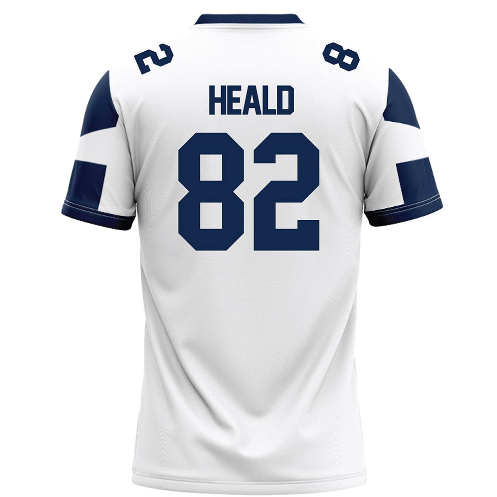 BU - NCAA Football : Cameron Heald - White Football Jersey