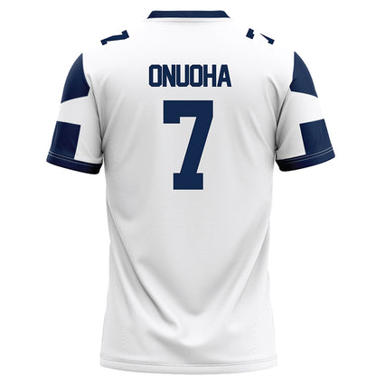 BU - NCAA Football : Onye Onuoha - White Football Jersey-1