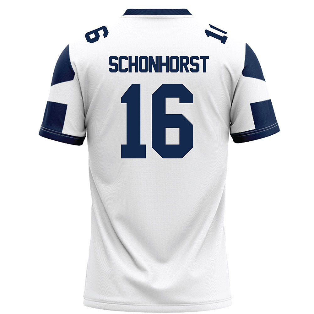 BU - NCAA Football : Blair Schonhorst - White Football Jersey-1