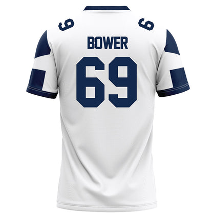BU - NCAA Football : Eric Bower - White Football Jersey
