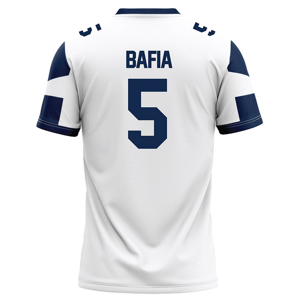 BU - NCAA Football : Nick Bafia - White Football Jersey