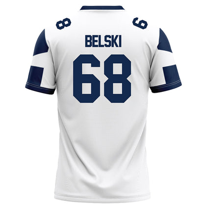 BU - NCAA Football : Nikolas Belski - White Football Jersey